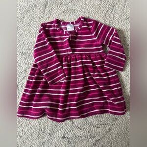 [Hanna Andersson] Fuchsia and White Striped Top